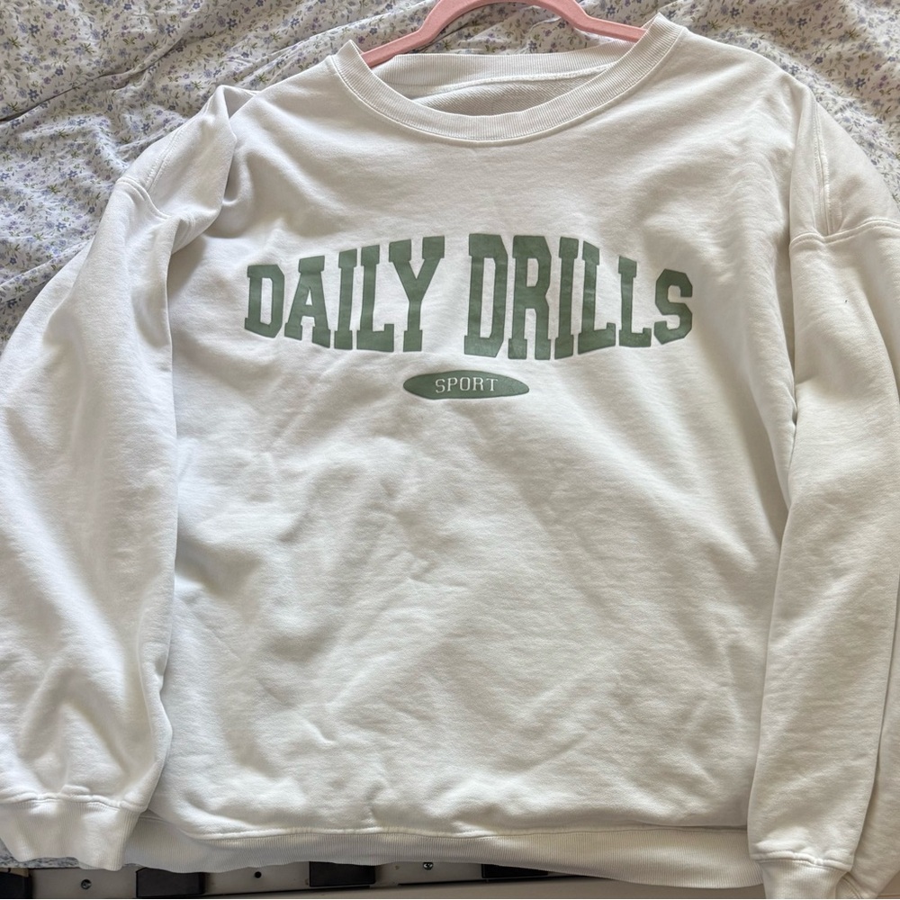 Daily Drills White Sweatshirt